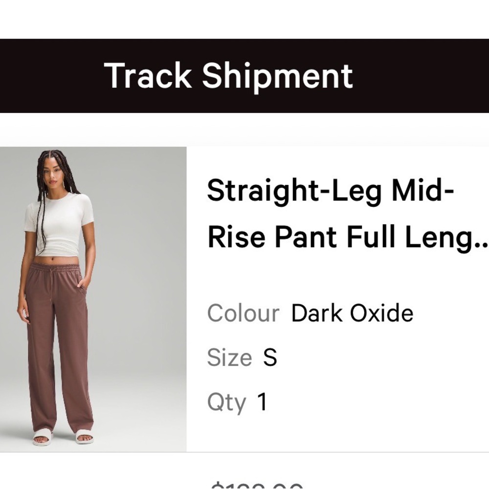 Lululemon Women's Track Pants in Dark Oxide